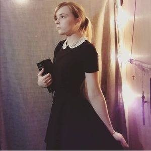 Gothic Lace Collar Dress Adam's Family